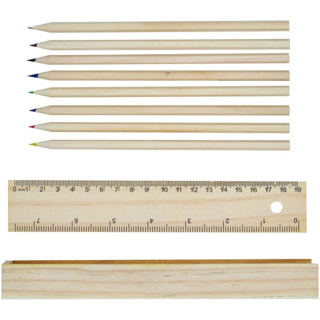 Naturholz-Buntstifte