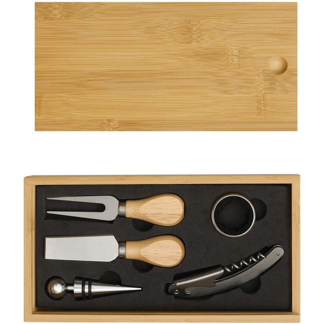 Produktabbildung Wein- und Käseset BAMBOO WINE Wein- und Käseset BAMBOO WINE