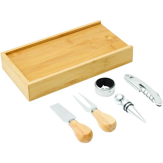 Produktabbildung Wein- und Käseset BAMBOO WINE Wein- und Käseset BAMBOO WINE (Bild 1)