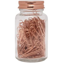 Büroklammern im Glas COPPER CLIP