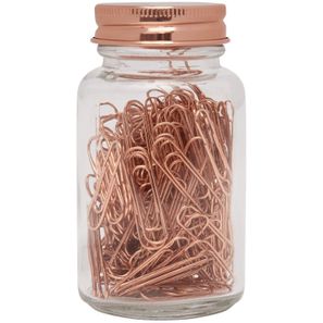 Büroklammern im Glas COPPER CLIP