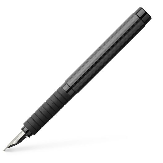 ein stift mit einem schwarzen körper und einer schwarzen spitze Essentio Black Carbon Füllfederhalter (Bild 1)