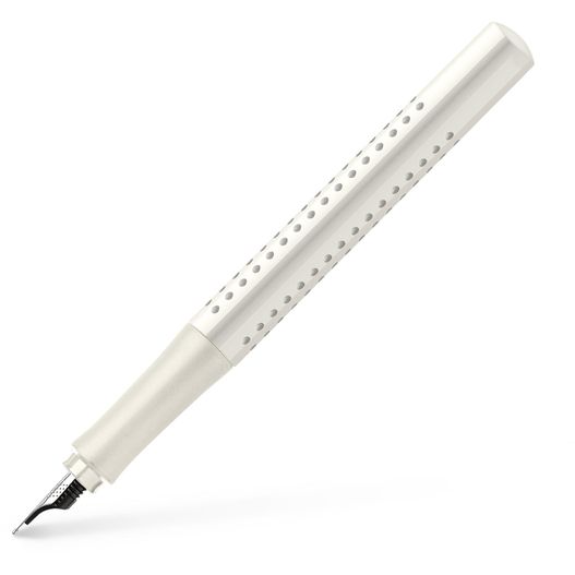 ein stift mit weißem körper und schwarzer spitze Grip 2010 Harmony Füllfederhalter (Bild 1)