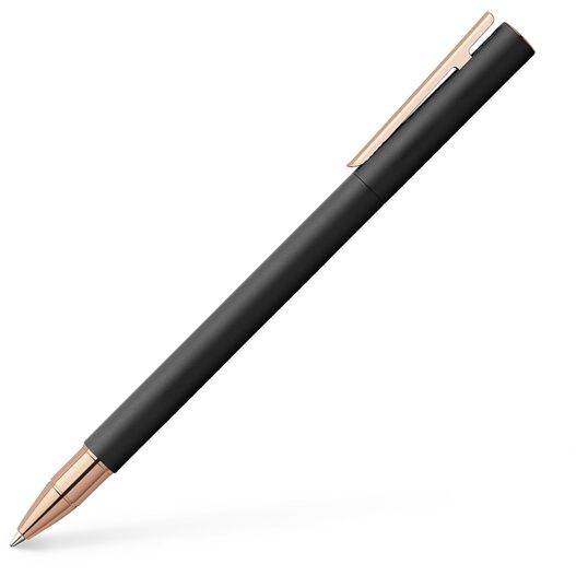 ein stift mit schwarzem körper und goldspitze Neo Slim Tintenroller (Bild 1)