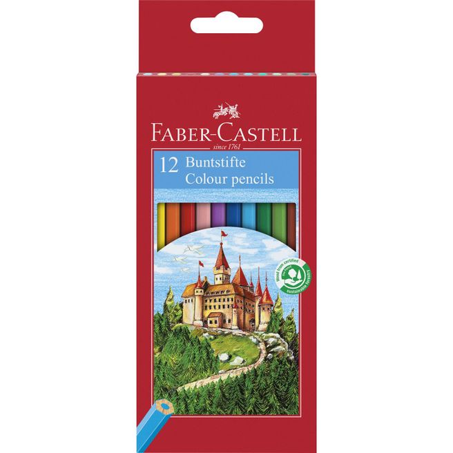 Buntstift 12er Etui Castle