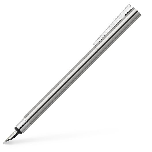 ein stift mit einem metallkörper und einer silberspitze Neo Slim Füllfederhalter (Bild 1)