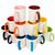 Keramiktasse Sublimation, innen und Henkel farbig (Bild 1)