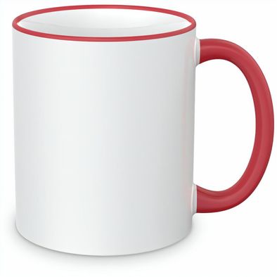 Produktabbildung Keramiktasse Sublimation, Rand und Henkel farbig Keramiktasse Sublimation, Rand und Henkel farbig
