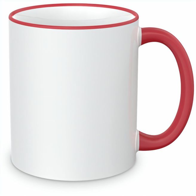 Produktabbildung Keramiktasse Sublimation, Rand und Henkel farbig Keramiktasse Sublimation, Rand und Henkel farbig