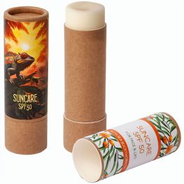 Suncare Eco - Sonnenschutz LSF 50 in der Push-up-Hülse aus Karton inkl. 4c-Etikett
