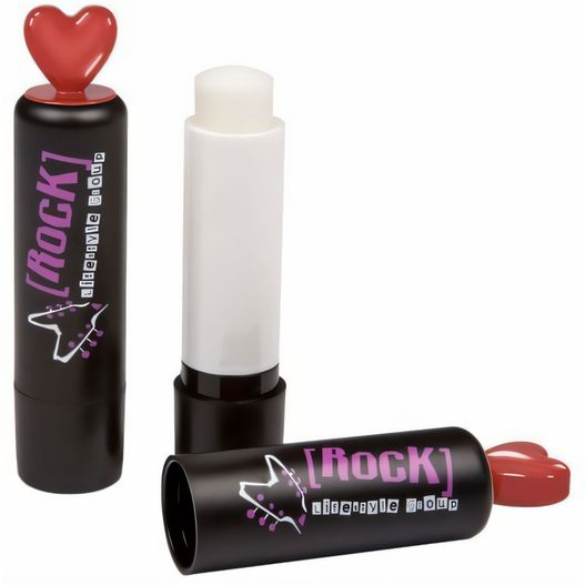 ein lippenstift mit einem herzen oben Lipcare Heart - Lippenpflegestift mit 3D Herz-Aufsatz (Bild 1)