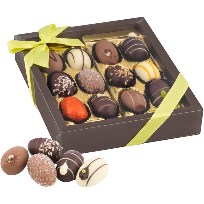 Oster-Präsent Pralineneier, 12 Stück