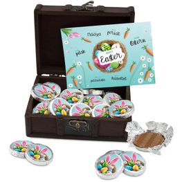 Geschenkartikel / Präsentartikel: Osterschatz mit 24 Vollmilch-Dublonen
