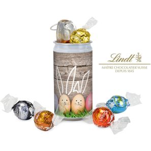 Geschenkartikel / Präsentartikel: Lindt-Geheimnis Ostern - Etikett Frohe Ostern - EierHasen