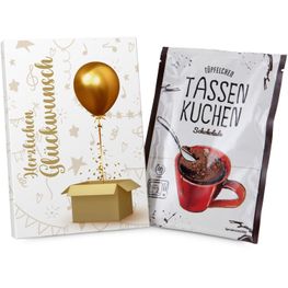 Geschenkartikel: Tassenkuchen 70 g, Herzlichen Glückwunsch