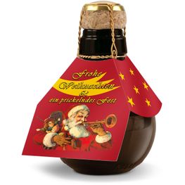 Geschenkartikel / Präsentartikel: Kleinste Sektflasche: Weihnachtsgruß
