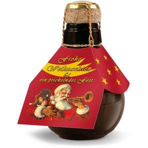 Geschenkartikel / Präsentartikel: Kleinste Sektflasche: Weihnachtsgruß