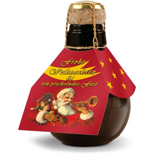 Produktabbildung Geschenkartikel / Präsentartikel: Kleinste Sektflasche: Weihnachtsgruß Geschenkartikel / Präsentartikel: Kleinste Sektflasche: Weihnachtsgruß (Bild 1)