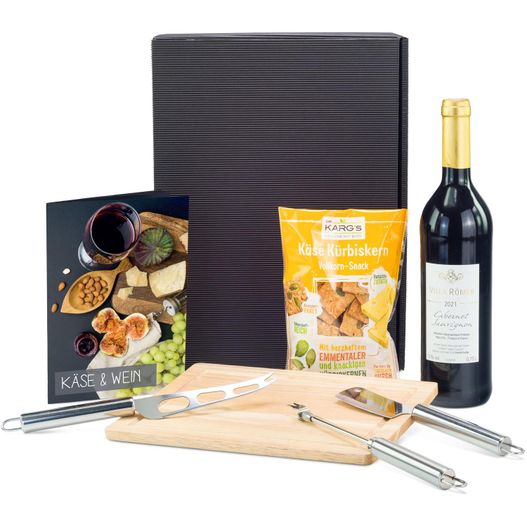 Produktabbildung Geschenkset / Präsenteset: Käse & Wein Geschenkset / Präsenteset: Käse & Wein (Bild 1)
