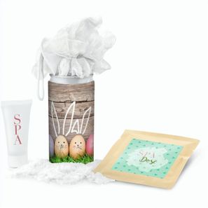 Geschenkset / Präsenteset: SPA Dose Ostern - Etikett Frohe Ostern - EierHasen