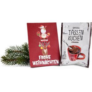 Geschenkset / Präsenteset: Frohe Weihnachten Tassenkuchen