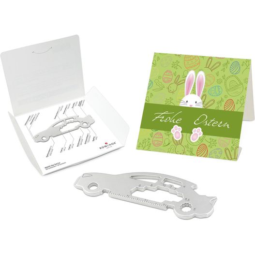 Produktabbildung ROMINOX® Key Tool Car/Auto (18 Funktionen) Frohe Ostern Hase ROMINOX® Key Tool Car/Auto (18 Funktionen) Frohe Ostern Hase (Bild 1)