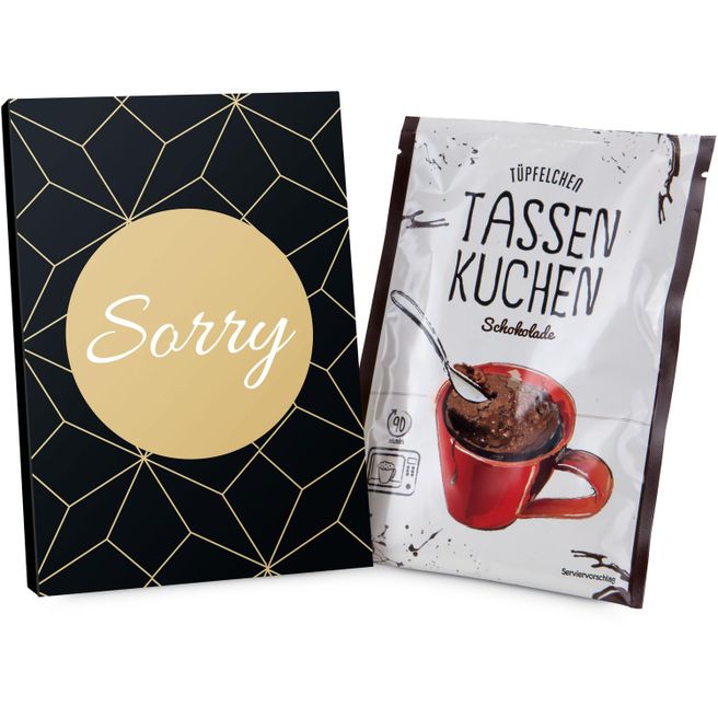 Produktabbildung Geschenkartikel: Tassenkuchen 70 g, Sorry Geschenkartikel: Tassenkuchen 70 g, Sorry