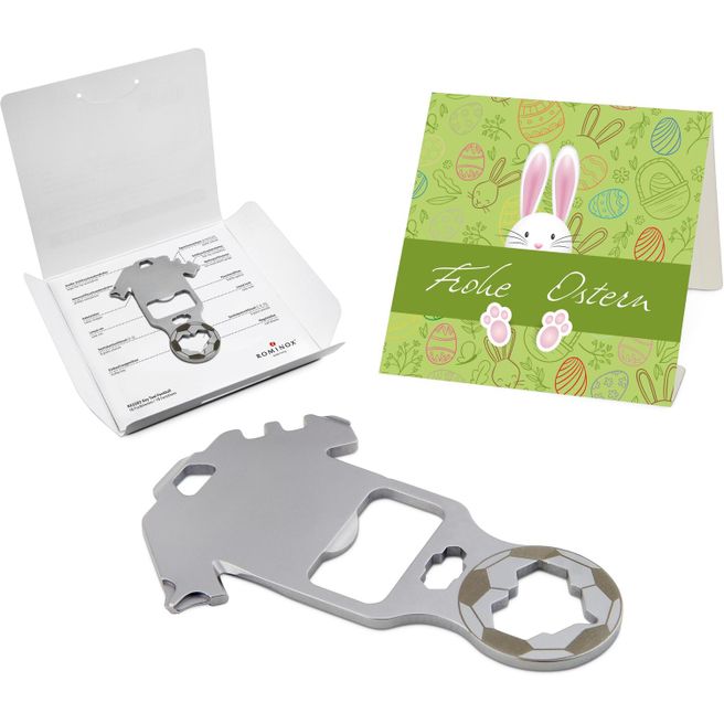 Produktabbildung ROMINOX® Key Tool Football (18 Funktionen) Frohe Ostern Hase ROMINOX® Key Tool Football (18 Funktionen) Frohe Ostern Hase