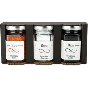Geschenkartikel / Präsentartikel: Meersalze, Dreier-Set mit insgesamt 270 g