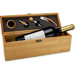 Geschenkset / Präsenteset: Wein in Bambuskiste