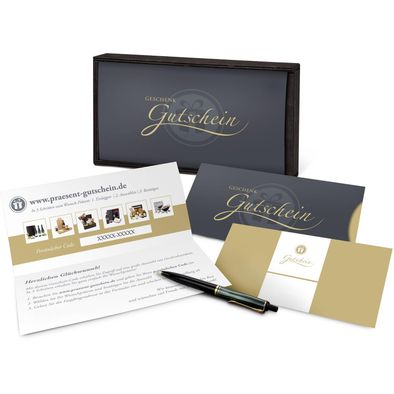 Produktabbildung Geschenkgutschein Gold in Holzkiste, 35 € für Präsent-, Lifestyle- und Wellnessartikel Geschenkgutschein Gold in Holzkiste, 35 € für Präsent-, Lifestyle- und Wellnessartikel