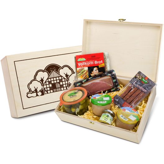 Geschenkset / Präsenteset: Herzhafte Kiste (Bild 1)