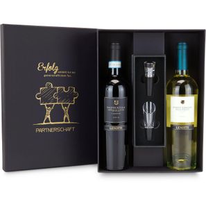 Geschenkset / Präsenteset: Wein-Partnerschaft