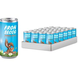 Präsentartikel: Frohsecco Ostern - 24 x Secco 0,2 l, Slimlinedose