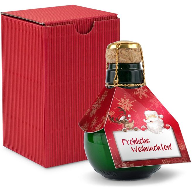 Präsenteset - Kleinste Sektflasche: Fröhliche Weihnachten