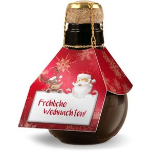 Geschenkset / Präsenteset: Kleinste Sektflasche: Fröhliche Weihnachten