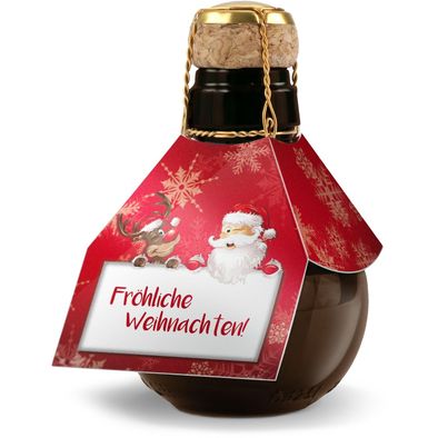 Geschenkset / Präsenteset: Kleinste Sektflasche: Fröhliche Weihnachten