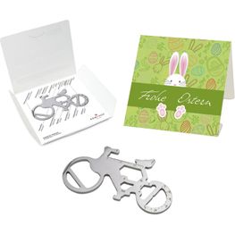 Produktabbildung ROMINOX® Key Tool Bicycle (19 Funktionen) Frohe Ostern Hase ROMINOX® Key Tool Bicycle (19 Funktionen) Frohe Ostern Hase