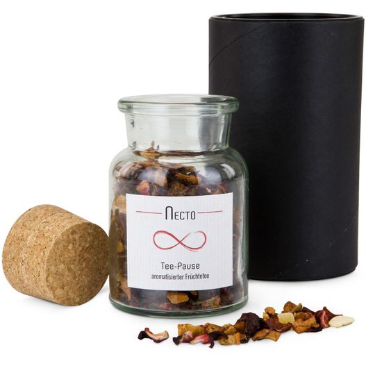 Geschenkset / Präsenteset: Früchtetee Necto im Glas (Bild 1)