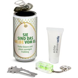 Produktabbildung Geschenkset / Präsenteset: Männer-Geheimnis Ostern - Etikett Sie sind das Gelbe vom Ei Geschenkset / Präsenteset: Männer-Geheimnis Ostern - Etikett Sie sind das Gelbe vom Ei