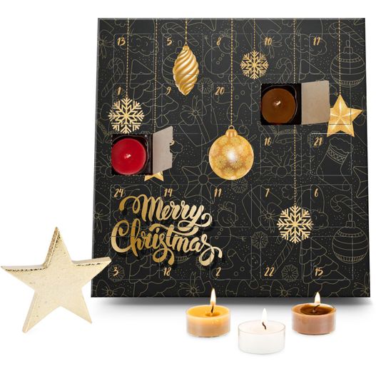 Geschenkartikel: Duftkerzen Adventskalender Merry Christmas (Bild 1)