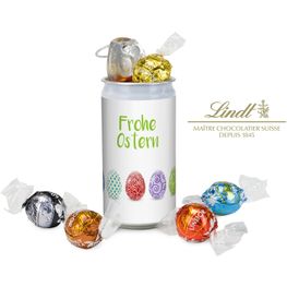 Geschenkartikel / Präsentartikel: Lindt-Geheimnis Ostern - Etikett Frohe Ostern - EierReihe