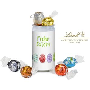 Geschenkartikel / Präsentartikel: Lindt-Geheimnis Ostern - Etikett Frohe Ostern - EierReihe