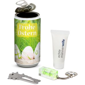 Geschenkset / Präsenteset: Männer-Geheimnis Ostern - Etikett Frohe Ostern - EierWiese