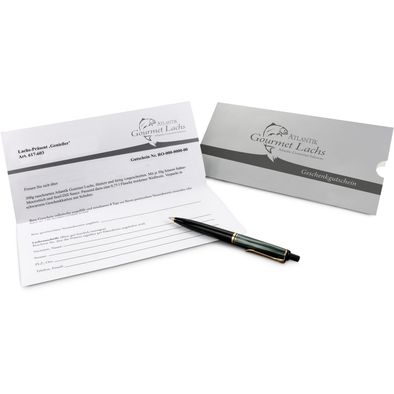 Produktabbildung Geschenkartikel / Präsentartikel: Lachs-Gutschein: Genießer Geschenkartikel / Präsentartikel: Lachs-Gutschein: Genießer
