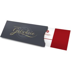 Geschenkgutschein Rot, 10 € für Präsent-, Lifestyle- und Wellnessartikel
