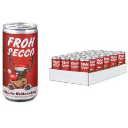 Geschenkartikel / Präsentartikel: FROHSECCO Elch (rot)