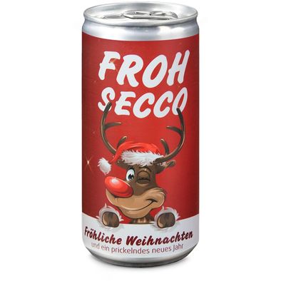 Produktabbildung Geschenkartikel / Präsentartikel: FROHSECCO Elch (rot) Geschenkartikel / Präsentartikel: FROHSECCO Elch (rot)