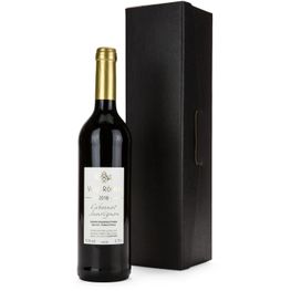 Geschenkset / Präsenteset: Rotwein im schwarzen Geschenkkarton