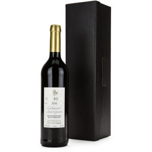 Geschenkset / Präsenteset: Rotwein im schwarzen Geschenkkarton